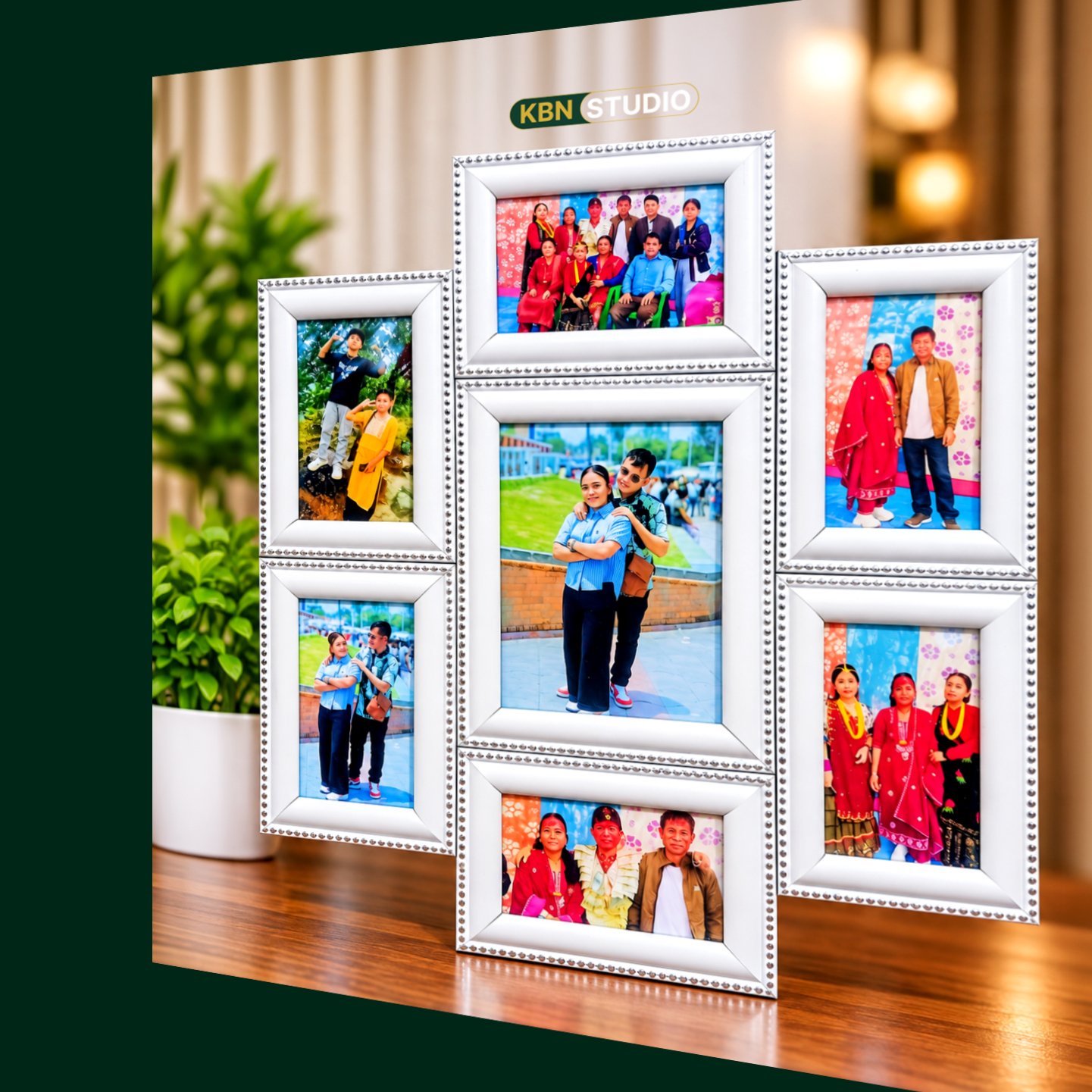 7 in 1 Combined Royal and Beautiful Photo Frame 705 No - Image 5
