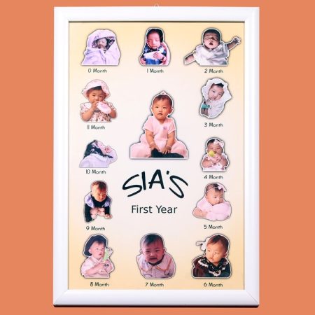 🍼✨ My First Year – Baby Photo Frame ✨🍼